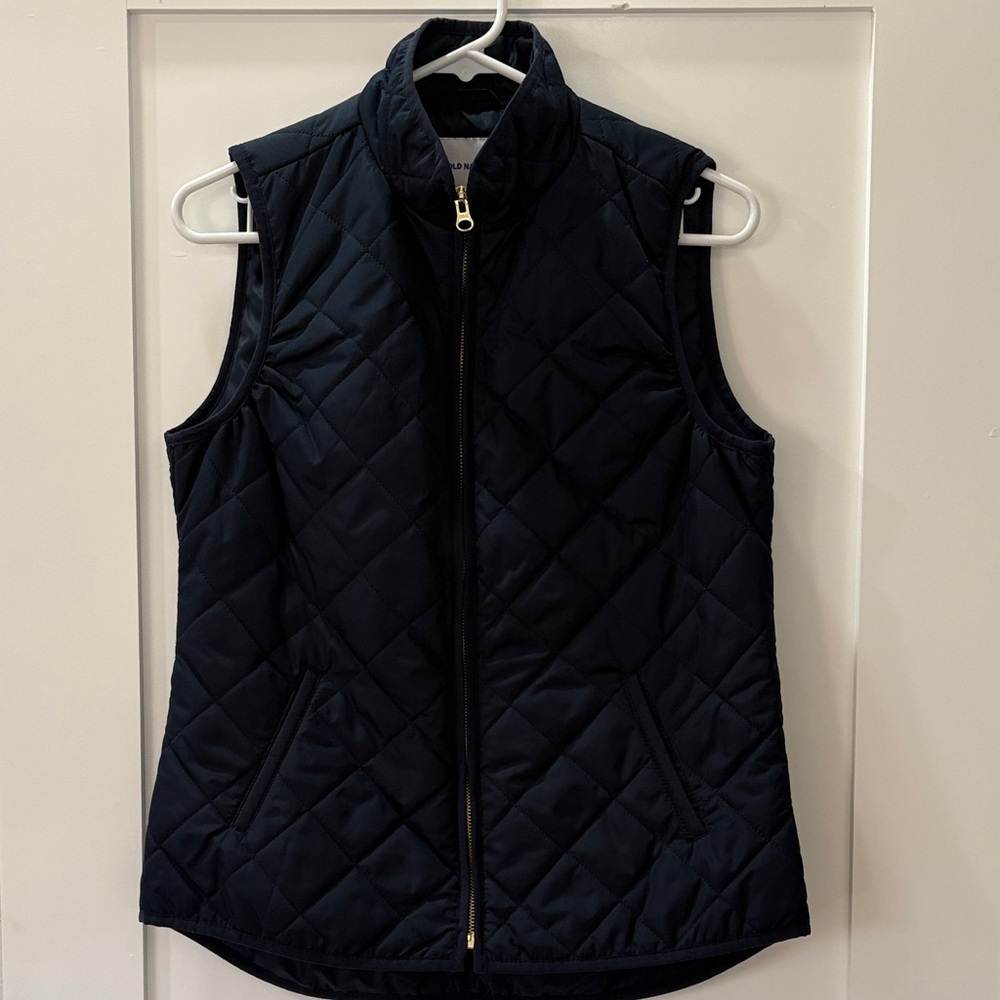 Old Navy Navy Quilted Vest